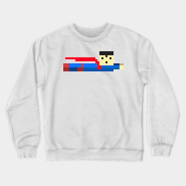 Pixel Superhero Crewneck Sweatshirt by LuisP96